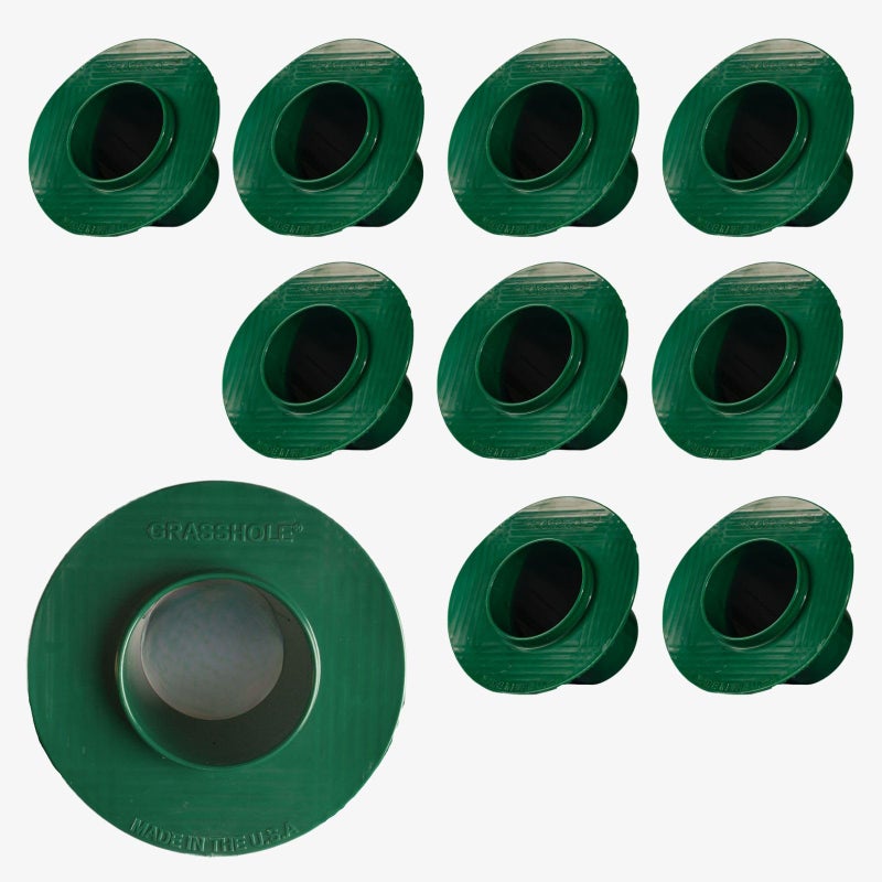 GRASSHOLE Sprinkler-Guard by GRASSHOLE - Patented Design Donut-Style Lawn Sprinkler Head Guard Protector to Prevent Damage from Mowers & Trimmers - Veteran Owned & Made in USA, 10 Pack - Image 2